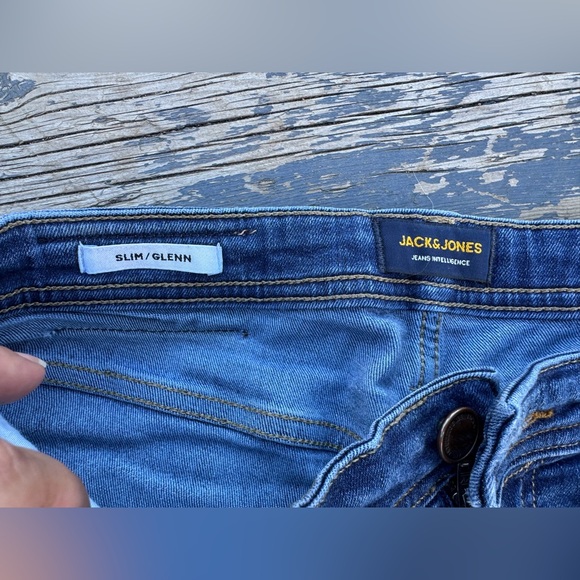 Jack & Jones Blue Slim Fit Jeans - Picture 11 of 16